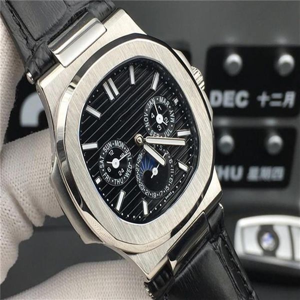 

super 53 5726 1a-1 montre de luxe automatic watch refined steel shell sleeve 44 5mm 12mm waterproof 50m sapphire anti-scratch glas248q, Slivery;brown