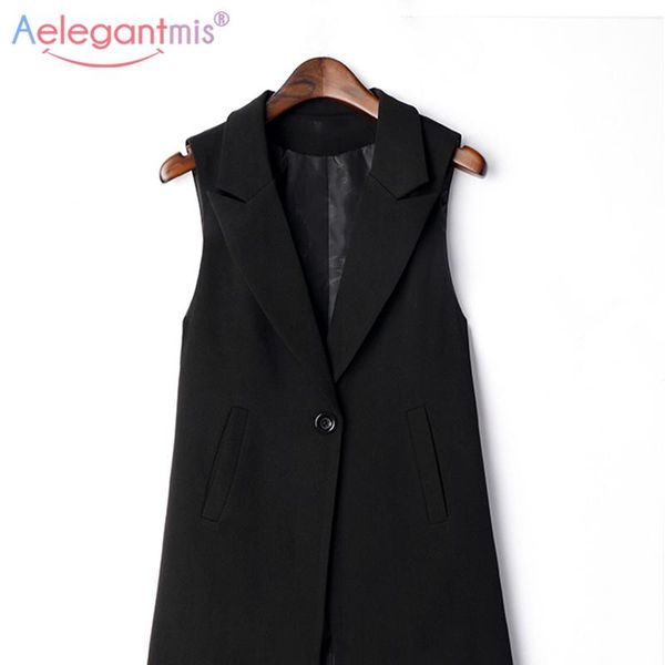 

vests aelegantmis casual black vest women elegant suit spring autumn sleeveless jackets outerwear office lady slim waistcoat y2k, Black;white