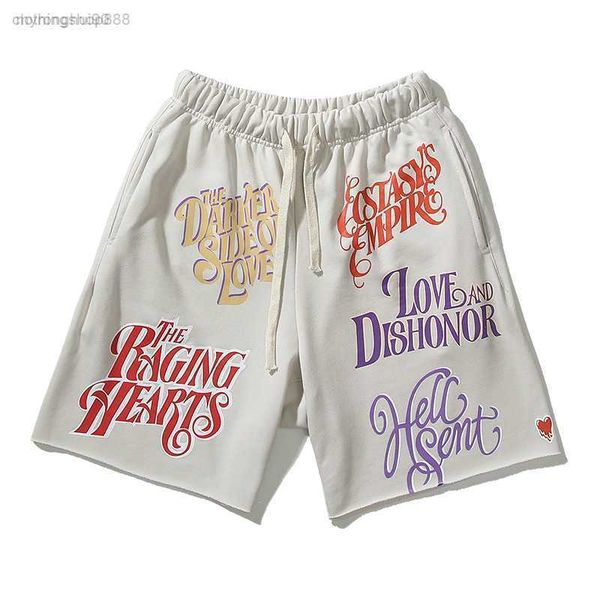 

men's shorts high street eu love all over foam chen guanxi for men and summer guard pants z67w th00, White;black