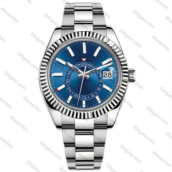 

mens watch 2813 automatic mechanical calendar 42 mm watch stainless steel mens luminous business waterproof 50m table233m, Slivery;brown