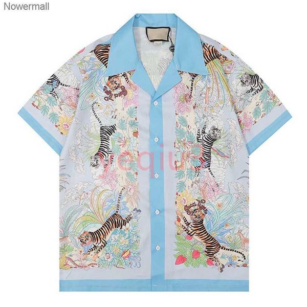 

sleeve 2023 ggity ggsity mens casual shirts short shirt beach style stitching colorful classic business t-shirt button lapel slim fit qualit, White;black