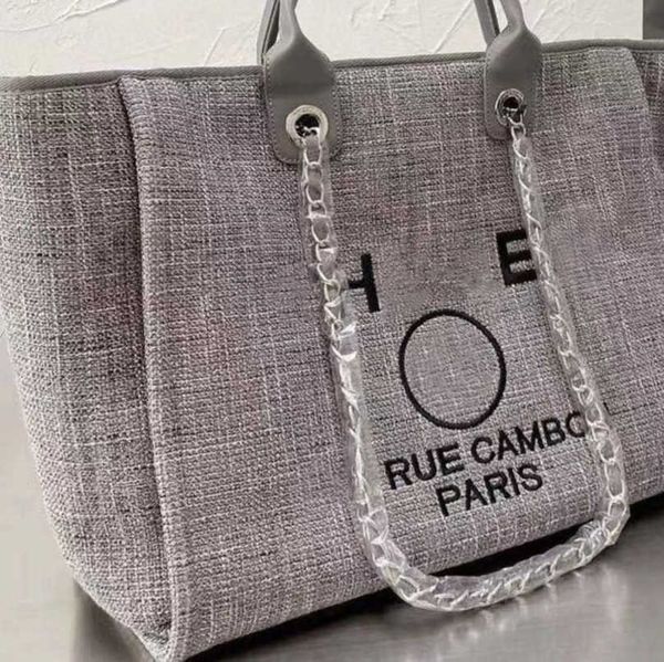 

luxury channel large women's beach bags handbags brand canvas packs embroidered classic women evening bag big handbag designers pack ba