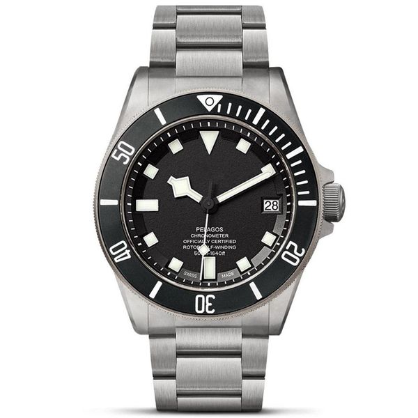 

luxury watch mens watches ceramic bezel 42mm full stainless steel auto date automatic movement waterproof super lumino262x, Slivery;brown