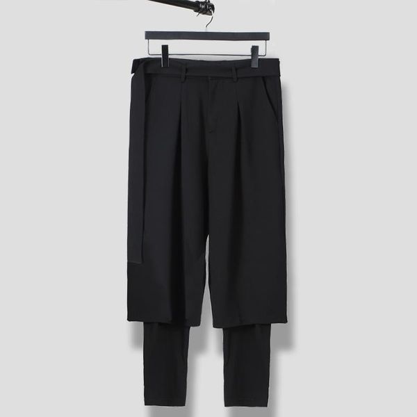 

pants owen seak men casual sweatpants pants suit men's clothing autumn high street men harem pants black pants size xxl