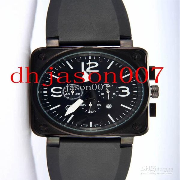 

new black dial limited edition quartz chronograph satch movement 01-94 men watches266e, Slivery;brown