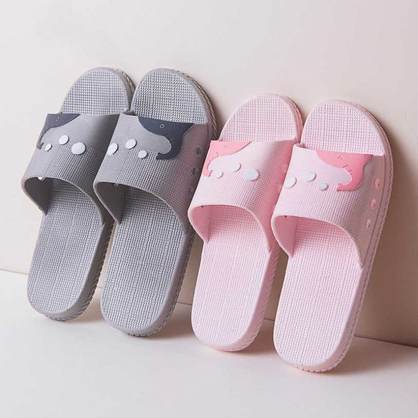 

slippers home for male female couples summer bathroom slippers indoor outdoor fashion sandals soft bottom flip flops, Black