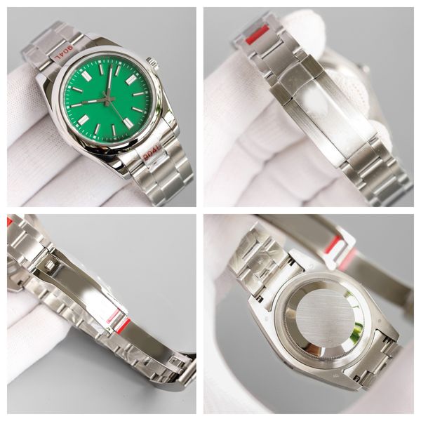 

Luxury men's watch 41mm/36mm women's 904L strap green dial watch luminous sapphire waterproof watch Montreux Luxury Jason 007