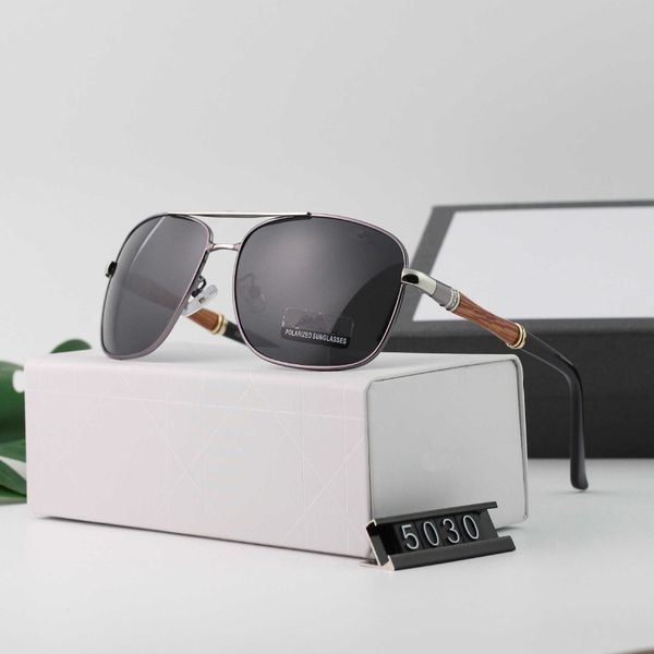 

frames 2022 new straight men's polarized sunglasses two-color square sunglasses, White;black