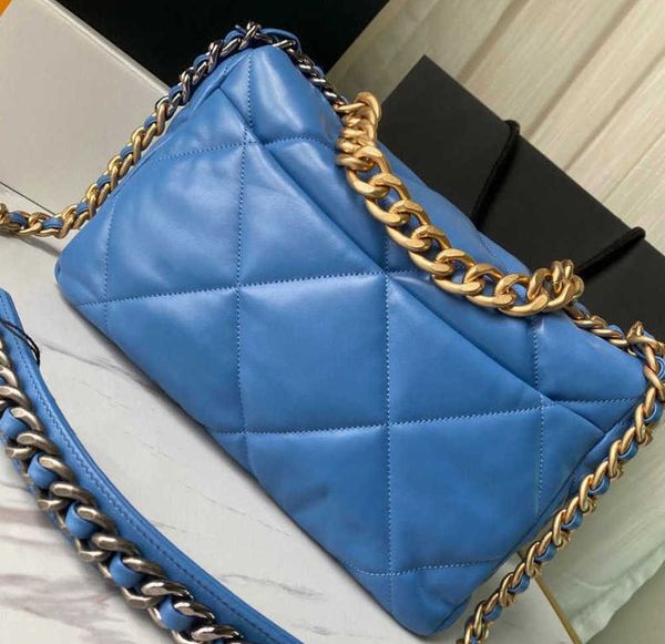 

shoulder bags 2022 luxury handbag designer 19 bag women fashion quality lambskin soft leather tote purse crossbody metal chain flap shoulde