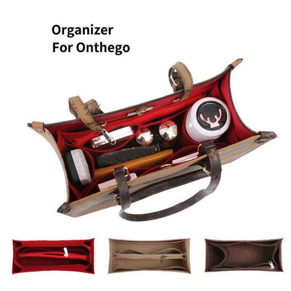 

vilt doek insert zakken voor handtas cosmetische tas mama make organizer reizen innerlijke purse fit onthego tassen 220611273x