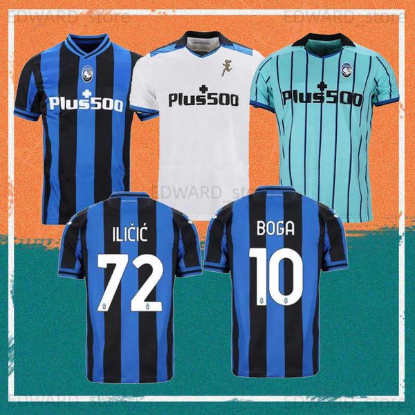 

diy t-shirt 22/23 atalanta bc soccer jerseys 2021 maehle l.muriel boga malinovskyi mirancihuk shirt ilicic duvan pasalic football uniform t2, Black