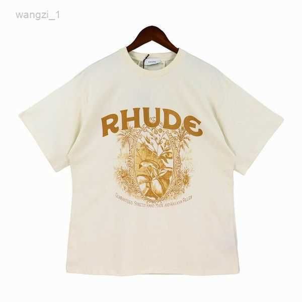 

rhude men's t-shirts 2023 summer womens rhude designers letter polos embroidery tshirts clothing short sleeved tshirt large tees short, White;black