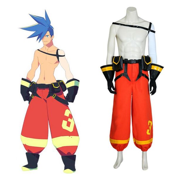 

promare cosplay galo thymos costume pants full set outfit279k, Black