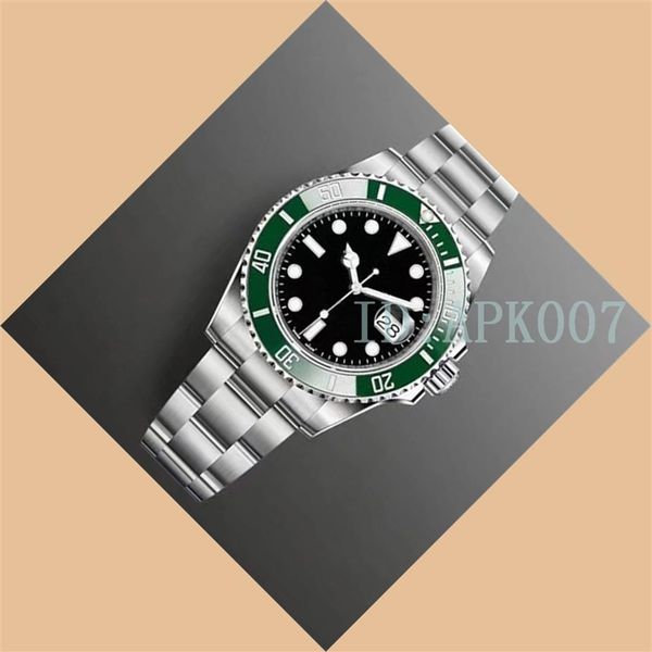

apk007 mens automatic watches ceramics bezel men watch gold wristwatches men's gift sub wristwatch discount 283j, Slivery;black