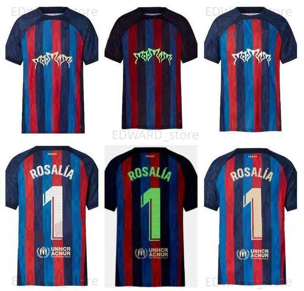 

23 24 lewandowski rosalia motomami soccer jerseys pedri ansu fati o. dembele r. araujo ferran kessie 2022 2023 barcelonas shirts gavi adama, Black