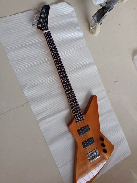 

wholesale guitar new arrival 4 string electric bass guitar in natural wooden 221005