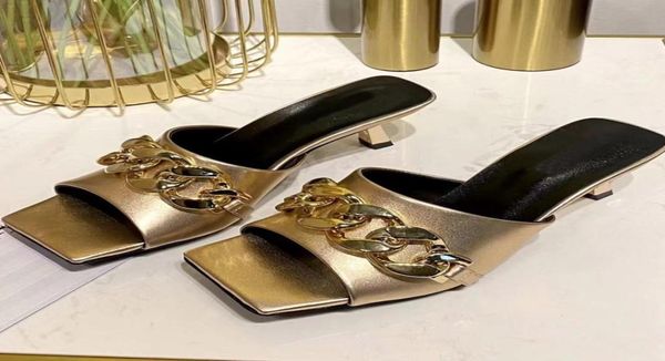 

slides women high heels sandals luxury design slipper peep toe shoes1664622, Black