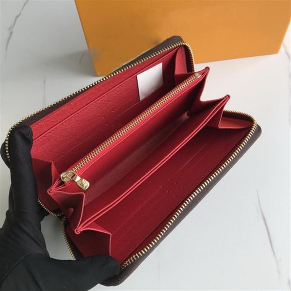

famous brand zipper wallets canvas long wallet purse card holder checkbook money bags have dust bag cards tags box301p, Red;black