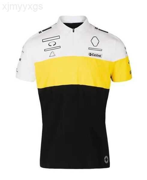

f1 team polo jersey 2021 new shirt lapel t-shirt with the same customization 1peve, White;black