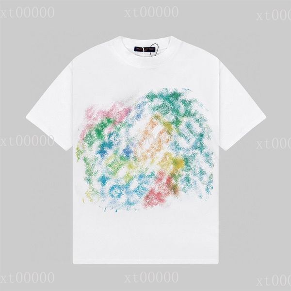 

23ss designer letter printed t shirts tee sweatshirt fashion high street short sleeves summer casual t-shirt breathable men women 231d, Black;brown