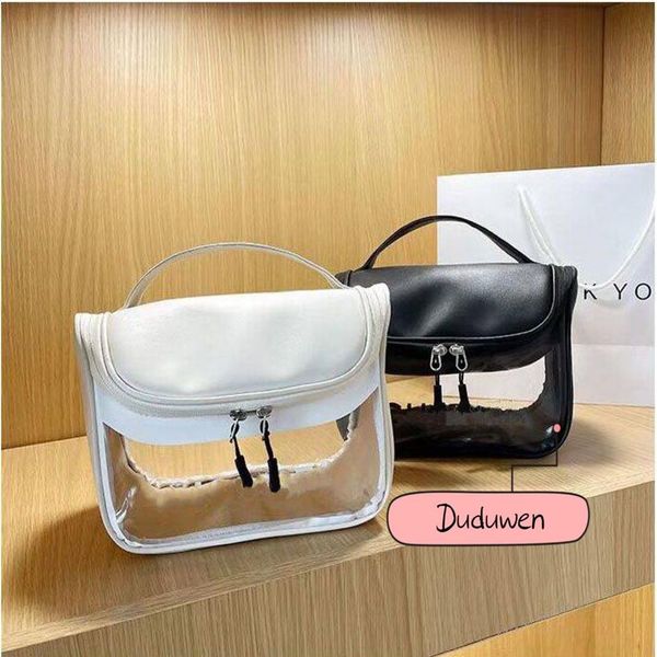 

23x18x13cm fashion makeup bag c letters classic pvc transparency comsetics storage bags 2c gift for travel2065