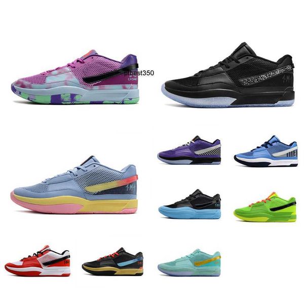 

mens ja morant 1 basketball shoes youth kids 1s phantom pink purple midnight black blue green grinch red bred easter bhm sneakers tennis wit