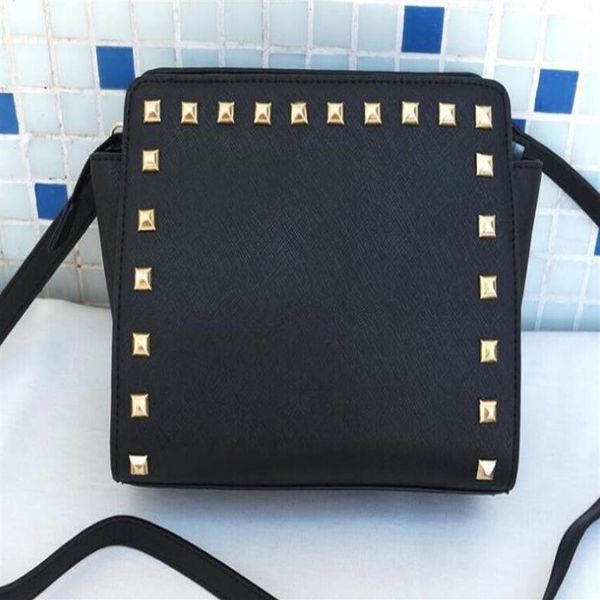

new women bags m rivets lady pu leather handbags purse shoulder tote bag cosmetic bag229d