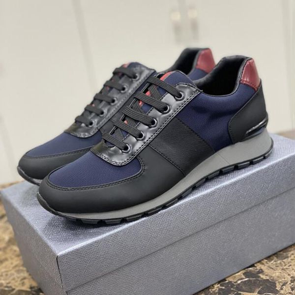 

fashion dress shoes bike weaving soft bottoms men running sneakers italy catwalk elastic band low calfskin designer breathable casual athlet, Black