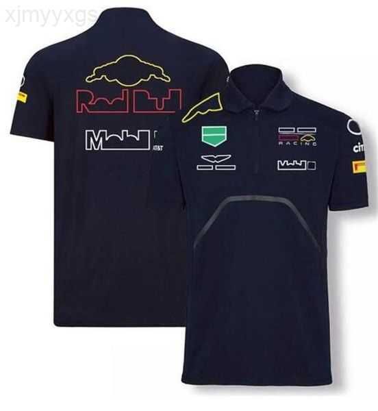 

2023 new f1 racing t-shirt summer team polo shirt with custom 5a8p9, White;black