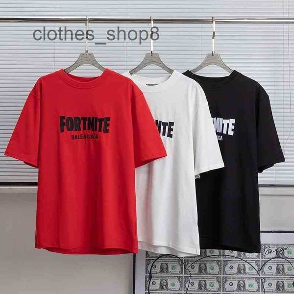 

mens t-shirts balengs 2023 new fortress night game joint multi language embroidery high version couple short sl y7cy, White;black