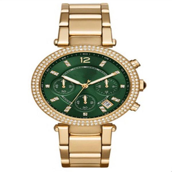 

dreama new style fashionable personality women's stainless steel quartz watch mk6140 mk6141 mk6169 mk6263 mk5885 whole pr278o, Slivery;brown
