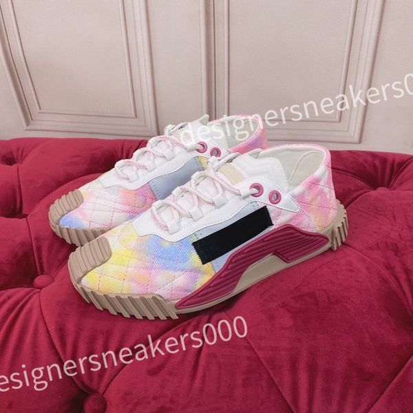 

new men designer shoes women leather high-sneakers low-platform trainers black white outdoor casual shoes, Red;white