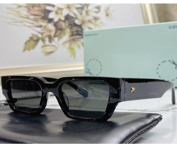 

fashion off square sunglasses omri010 mens classic womens letter trend thick designer or black white with frame women ff glasses p8623563, White;black