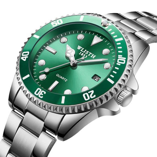 

mens automatic watches mechanical ceramics watches 41mm full stainless steel swim wristwatches sapphire luminous watch business casual montr, Slivery;golden