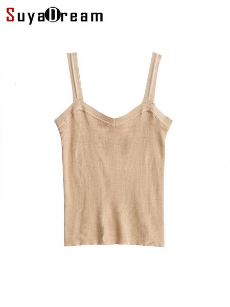 

camisoles tanks suyadream women silk camisole 70%silk 30%cotton kitted chic camis spring summer solid bottoming shirt 230421, Black;white