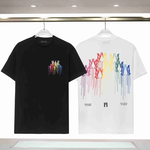 

drip men's t-shirts fashion letter collage print tshirts men women designer streetwear tee shirts men summer short sleeve hip hop t-shi, White;black