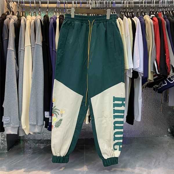 

pants patchwork sweatpants men women 1 drawstring overalls 28105, Black