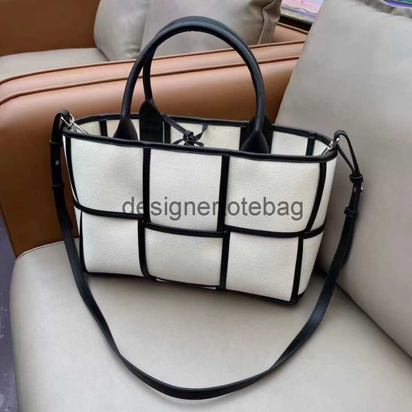 

fashion woven bag handle shoulder single arco tote cabat large-capacity bags vegetable basket handbag summer lady hobo casual botega v cross