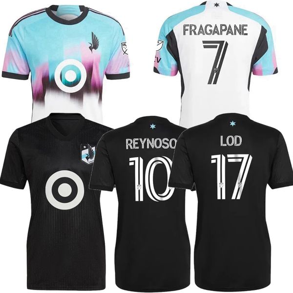 

2022 2023 2024 minnesota united fc soccer jerseys amarilla trapp dotson reynoso fragapane tapias 23 24 football player fans version men and, Black