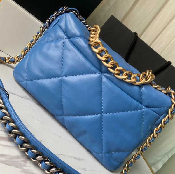 

shoulder bags 2022 luxury handbags designer 19 bag women fashion lambskin soft leather tote purse crossbody metals chain flap shoulder bag