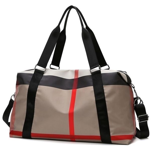 

yoga gym bag for women design brand travel nylon airport duffel large capacity clothes holiday weekend handbag sac 211102279t