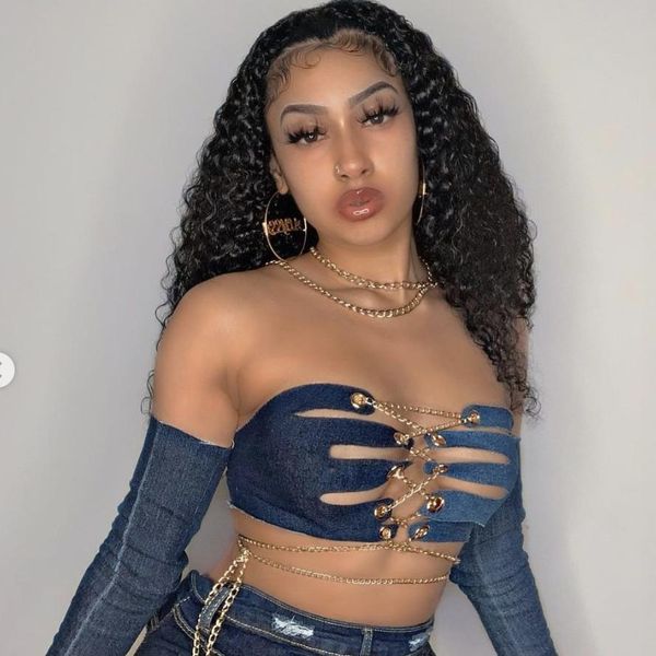 

tanks summer women camis women denim metal bandage slim sling new women supershort high street tube xk443, Black;white