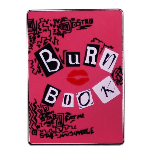 

burn book enamel pin comedy movie mean girls inspiration badge6782665, Blue