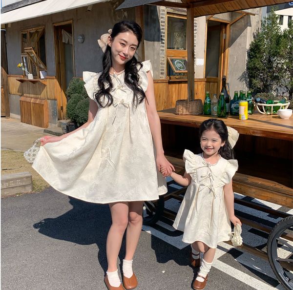 

family matching outfits same mother and daughter dress mommy and baby matching summer dresses mom and girl equal clothes boutique kids cloth, Blue