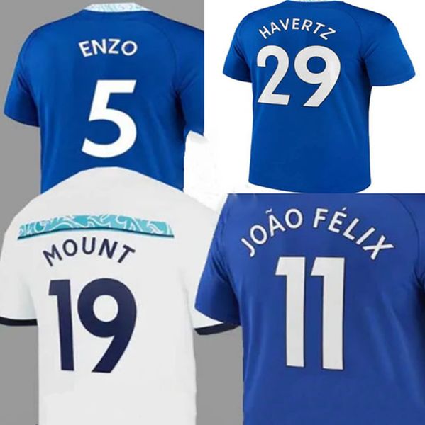 

soccer jerseys pulisic mount joao felix havertz sterling cfc football shirt koulibaly cucurella mudryk enzo men maillots de foot thai shirts, Black;yellow