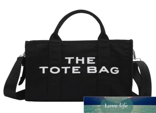 

large fashion tote bags simple shoulder bag canvas women cloth shopper for letter printing crossbody handbag ins popular5321873
