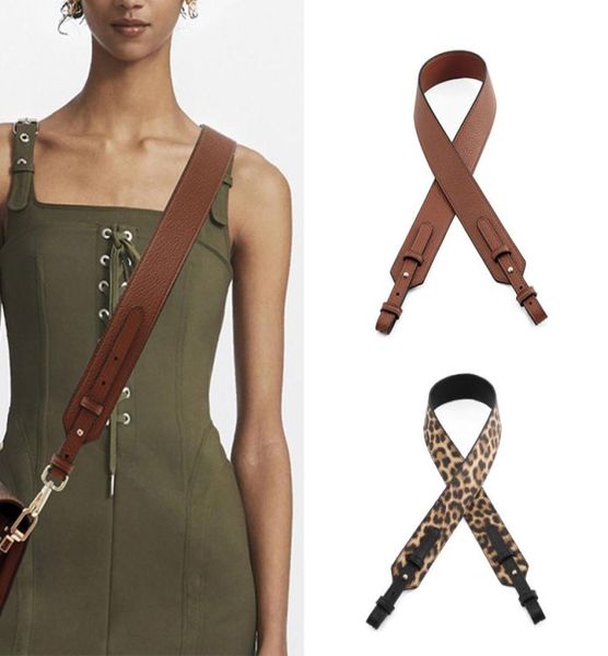 

bag parts accessories woman pu leather wide shoulder strap lychee pattern two long short bucket bag strap luxury designer replacem1893987, Black