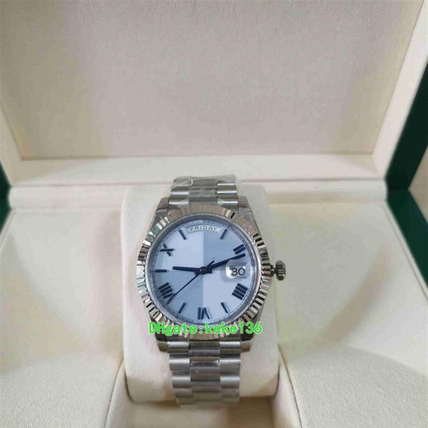 

men wristwatches bp 40mm 228238 228235 228239 stainless steel blue dial mechanical automatic mens watch watches with b279r, Slivery;brown