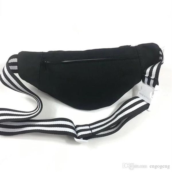 

new style waist bag with belt black canvas belt bag good quality sport purse2566