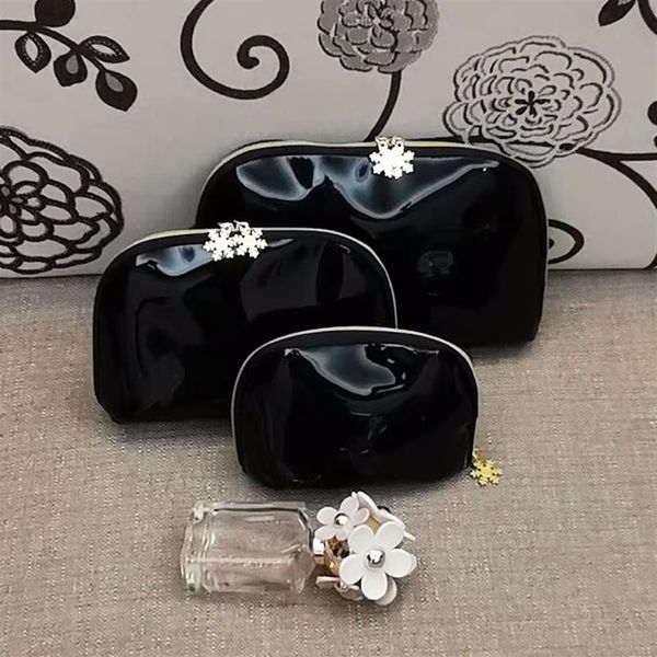 

women snowflake pu makeup case 3pcs set vanity cosmetic case fashion makeup organizer bag toiletry clutch pouch boutique311n